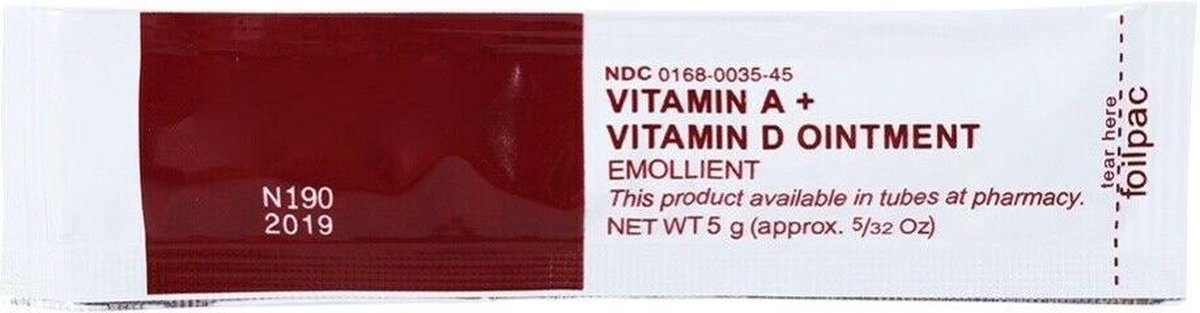 Fougera Vitamine A & D Tattoo Zalf – 5x 5g Herstelzakjes