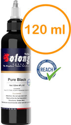 Professionele Pure Black Tattoo Inkt – 120ml – REACH Compliant