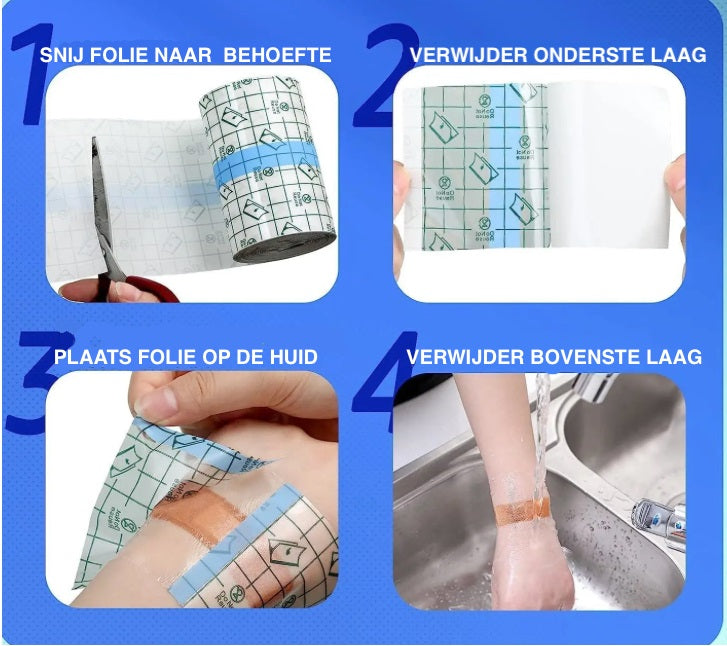 Tattoo Second Skin – Zelfklevende Wondfolie (5 stuks)