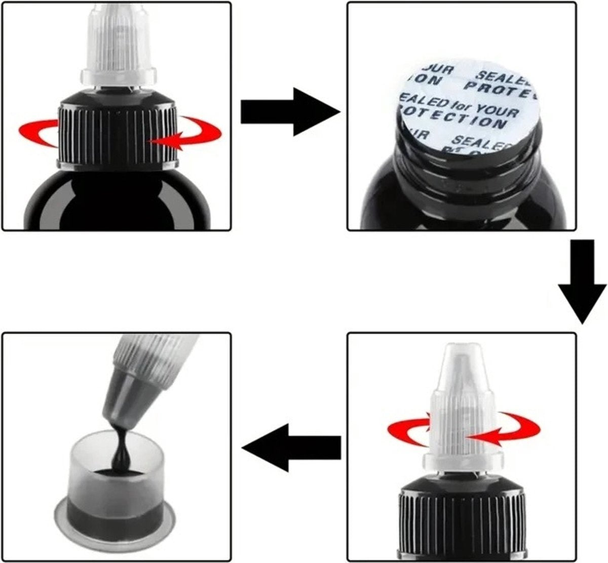 Triple Black Tattoo Inkt – 30ml