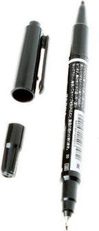 Tattoo & PMU Markeerpen – Zwart | Dual-Tip Surgical Marker