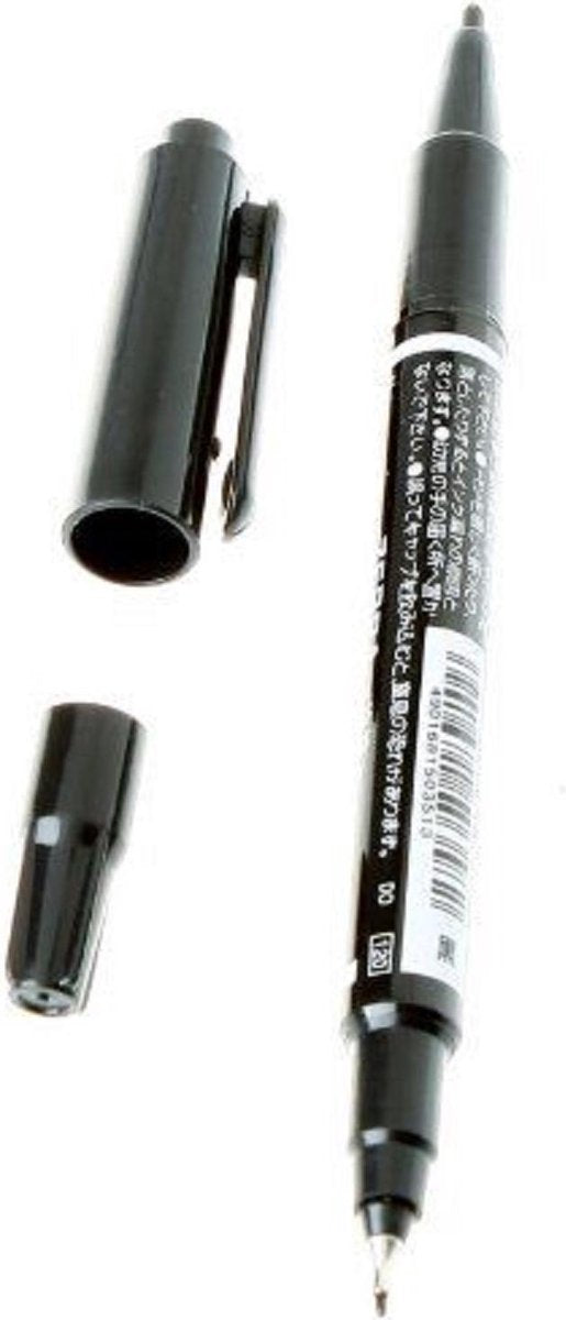 Tattoo & PMU Markeerpen – Zwart | Dual-Tip Surgical Marker
