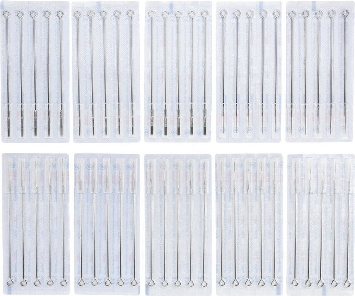 3RL Traditionele Tattoo Naalden - 50 Stuks - Ideaal voor Stick & Poke & Machine