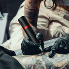 Complete Draadloze Tattoo Set | OLED Display + 40 Cartridges