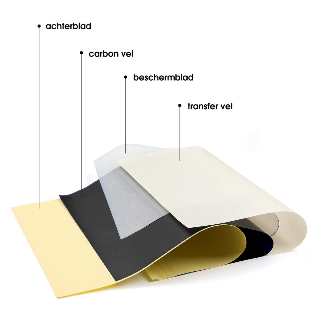 10x Tattoo Stencil Transferpapier A4 Formaat | 4-laags Carbon Tattoo Stencils